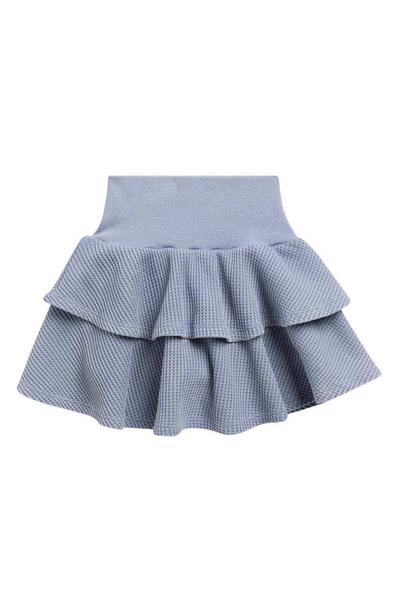 Splendid Kids' Thermal Ruffle Skirt, Main, color, Ash Navy