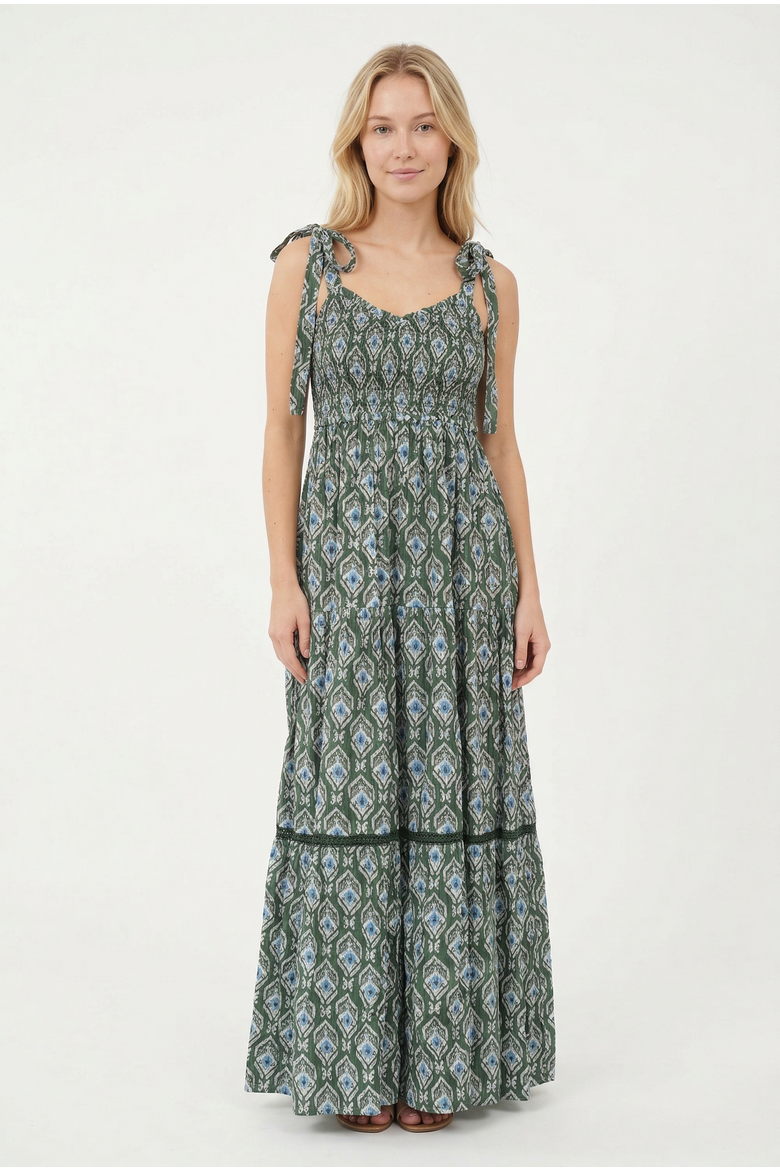 Reece Maxi Dress, Main, color, Green Indra