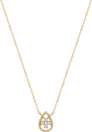 Bony Levy Mykonos Diamond Teardrop Pendant Necklace