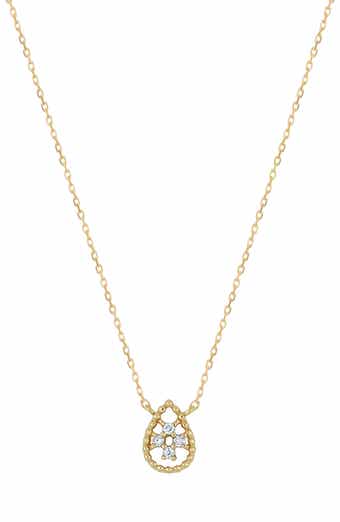 Bony Levy Mykonos Diamond Teardrop Pendant Necklace