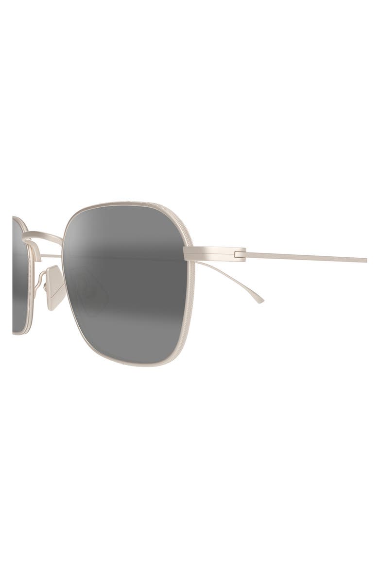 Mekala 48mm Polarized Square Sunglasses, Alternate, color, MATTE LIGHT GOLD/ NEUTRAL GREY