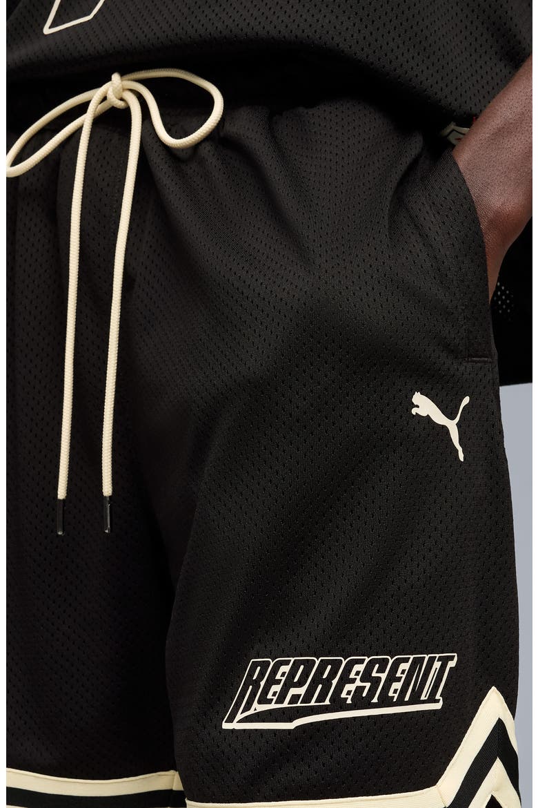 x Represent Mesh Drawstring Basketball Shorts (Men) | Nordstrom