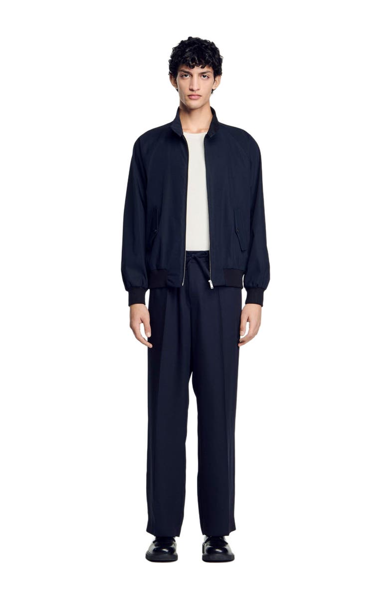 SANDRO High-neck jacket, Alternate, color, Midnight Blue