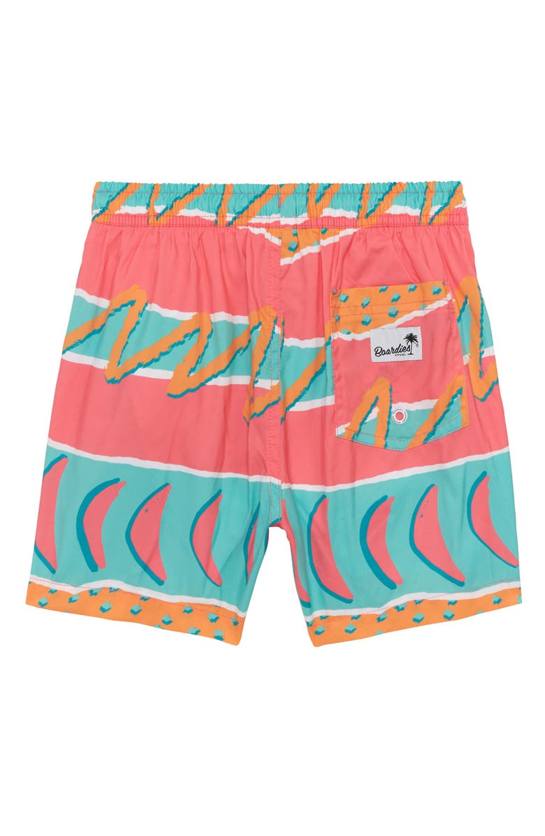 Boardies Kids' Retro Print Swim Trunks, Alternate, color, 