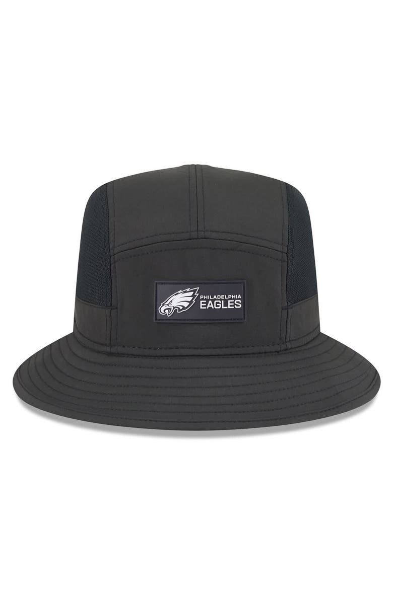 New Era Men's New Era Black Philadelphia Eagles 2025 Sideline Bucket Hat, Alternate, color, Black