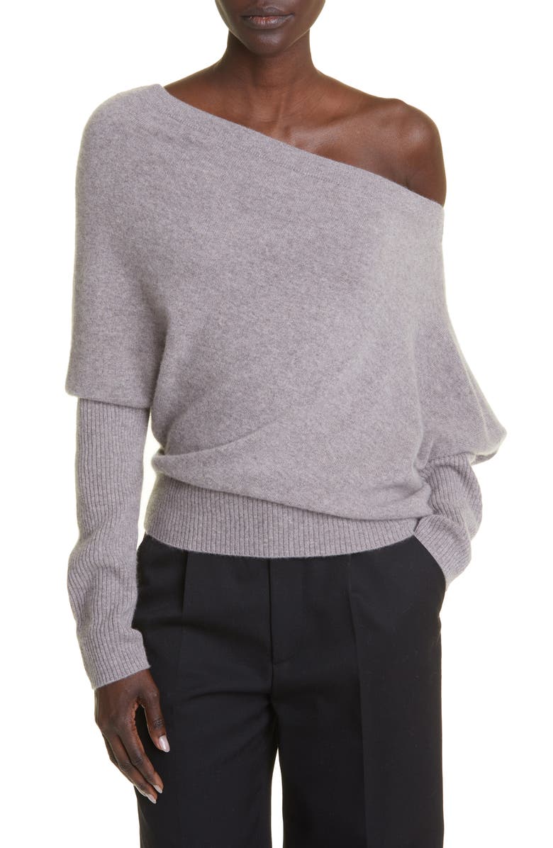 Altuzarra Paxi One-Shoulder Cashmere Sweater, Main, color,