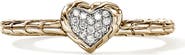 John Hardy Essentials Heart Pavé Ring