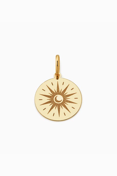 14K Gold Summer Solstice Pendant Charm