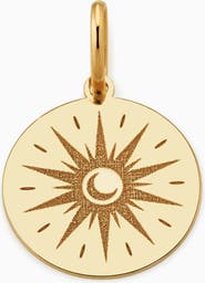 Oradina 14K Gold Summer Solstice Pendant Charm