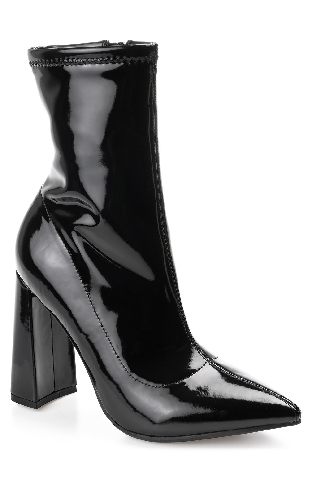 Journee Collection Veralee Pointed Toe Block Heel Boot, Main, color, 