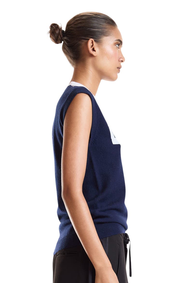 Eastport Sleeveless Knit Pullover, Alternate, color, Navy