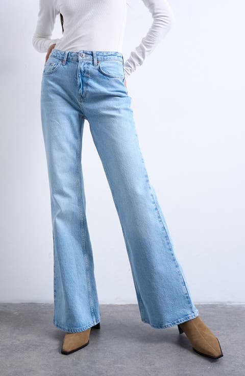 Pippa High Waist Flare Leg Jeans (Regular & Tall)