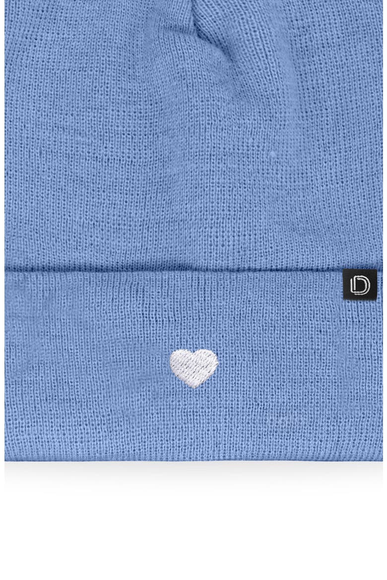 Lil Heart Beanie Cap, Alternate, color, Periwinkle