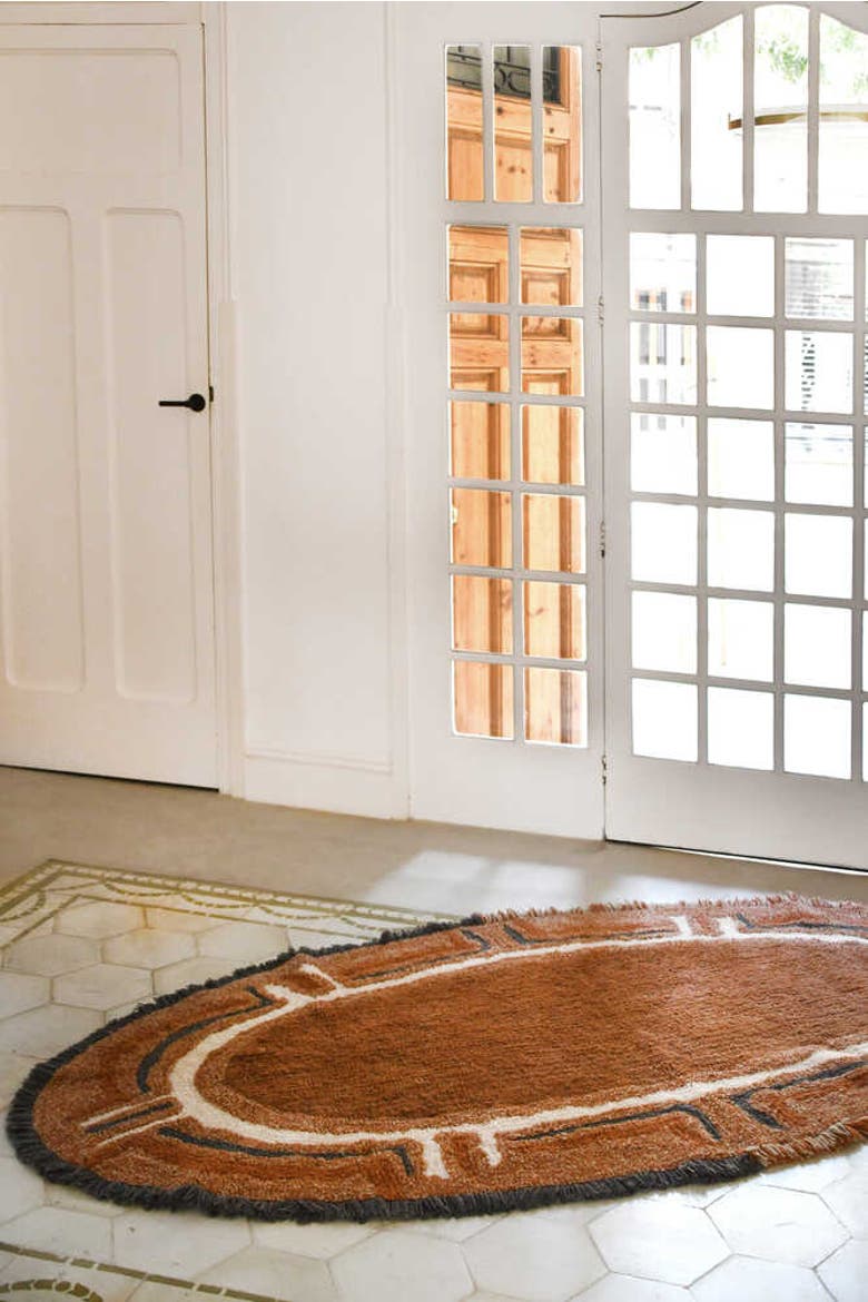 Woolable Rug Karibu, Alternate, color, Cinnamon, Seashell, Charcoal