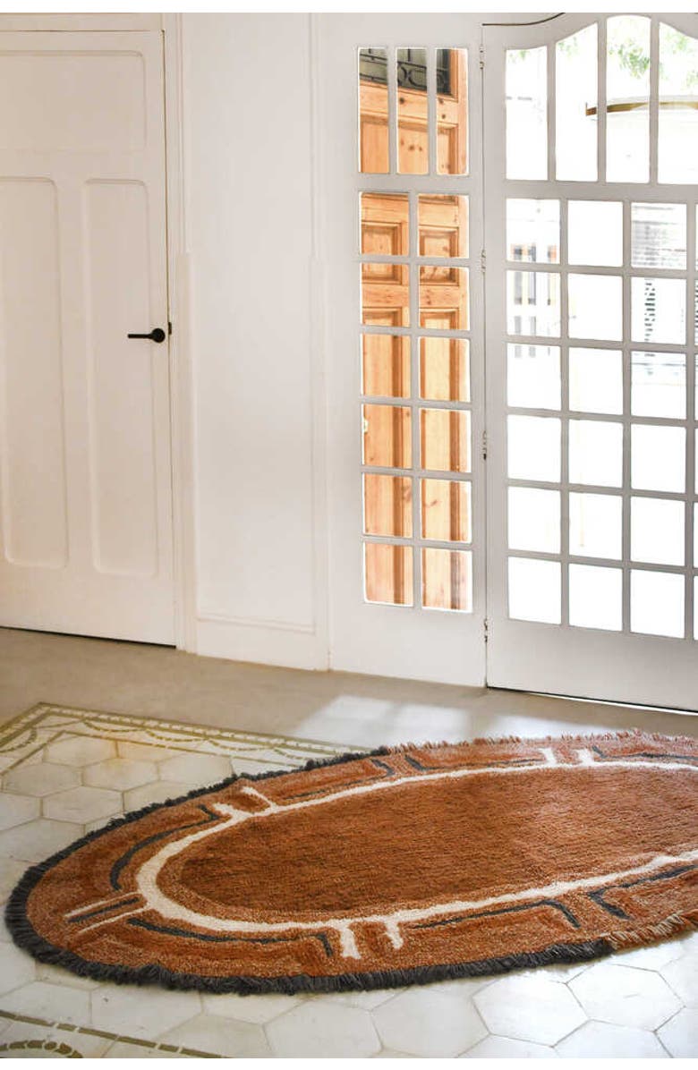 Lorena Canals Woolable Rug Karibu, Alternate, color, Cinnamon, Seashell, Charcoal