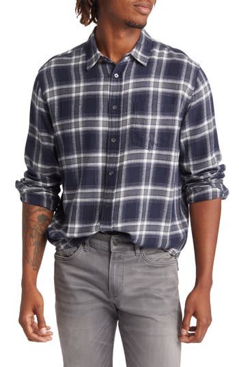 Rails Lennox Plaid Shirt - Navy Cove In Navy Cove