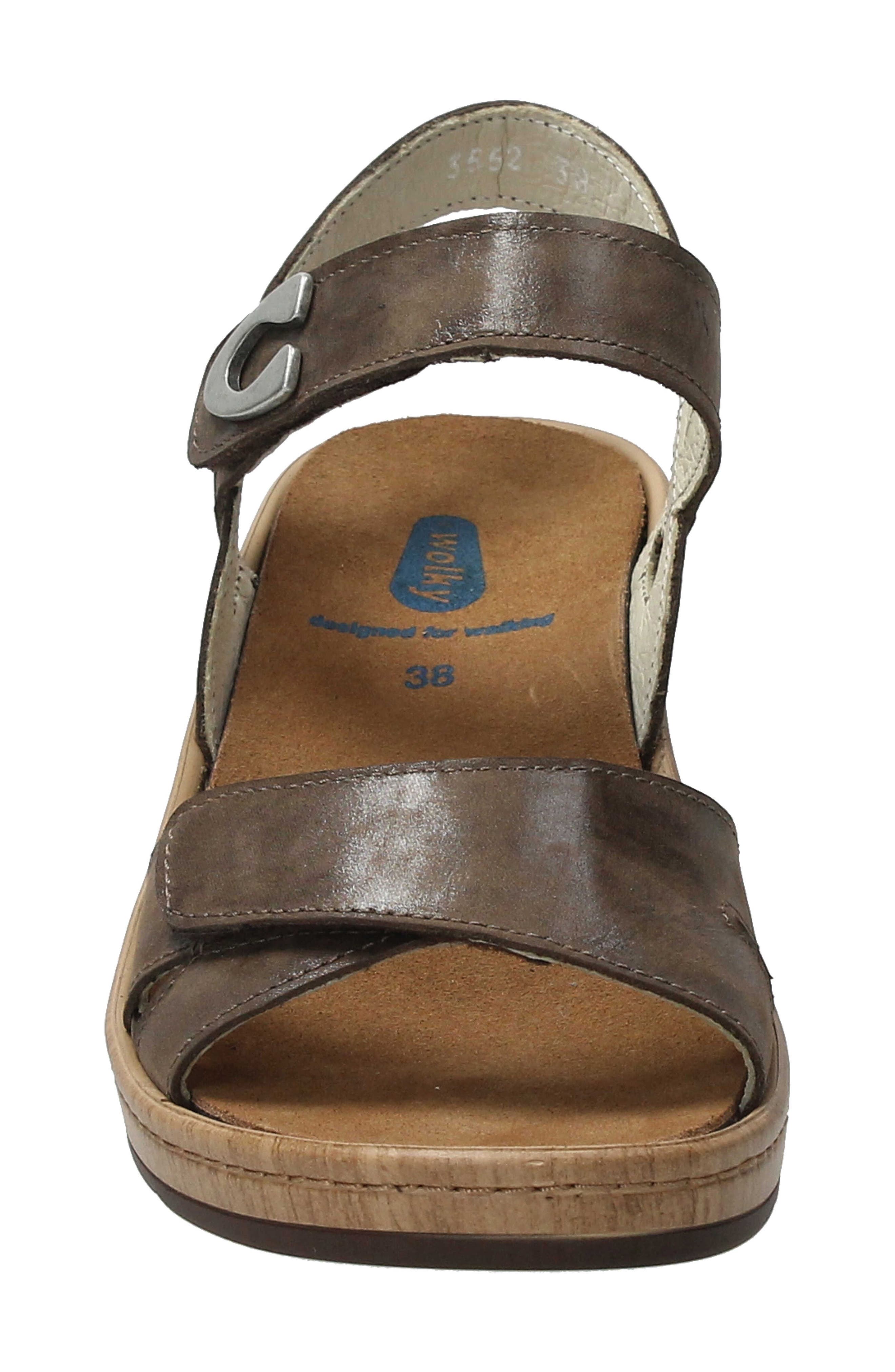Sanibel Platform Wedge Sandal, Alternate, color, CEDAR BROWN