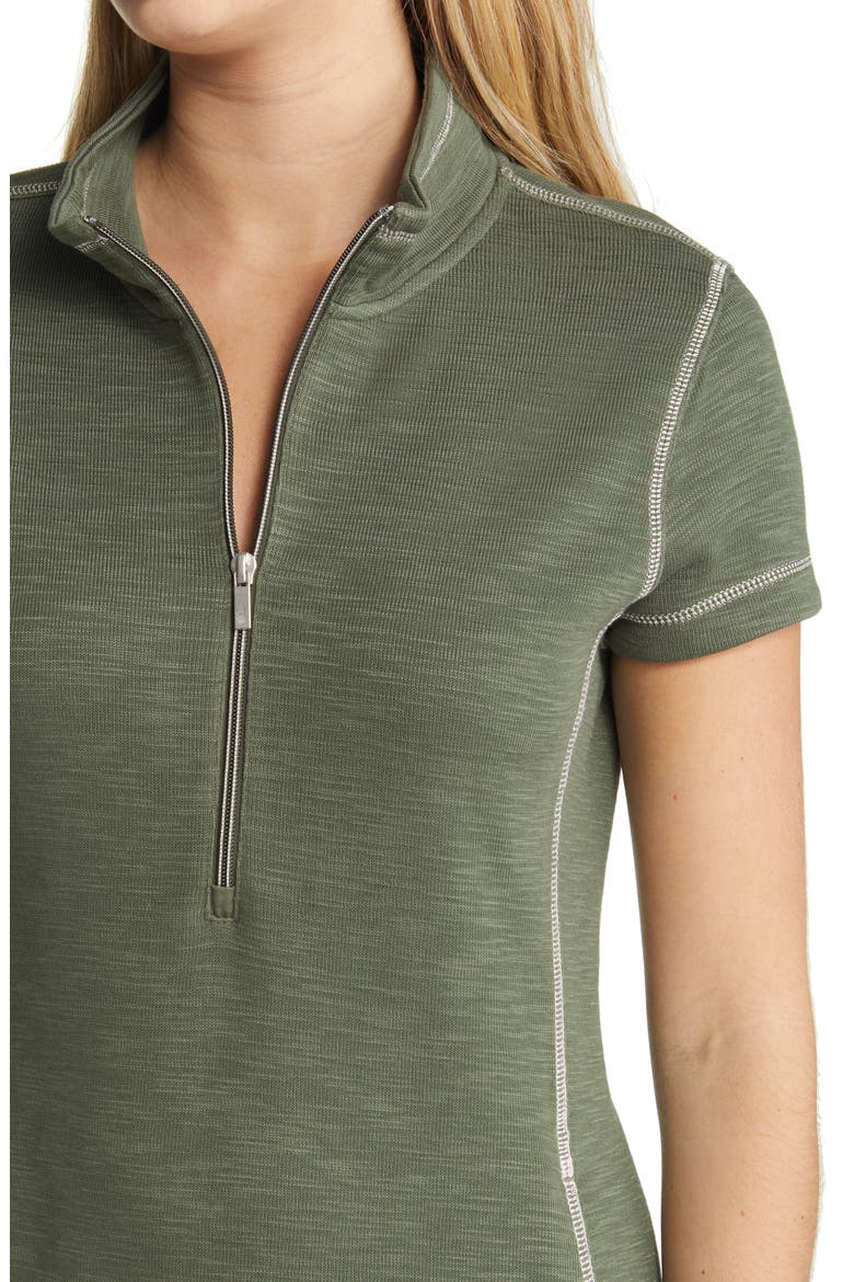 Tobago Bay Half Zip Dress, Alternate, color, PALM MOSS