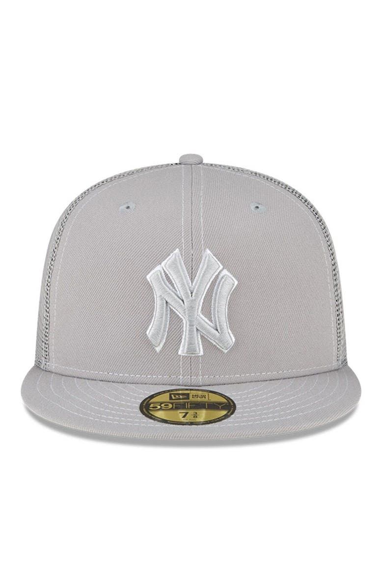 New Era Men's New Era Gray New York Yankees 2023 On-Field Batting Practice 59FIFTY Fitted Hat, Alternate, color, Gray