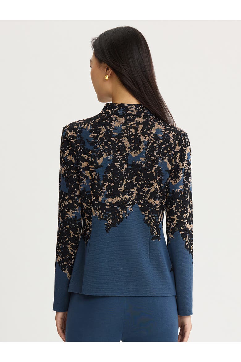 Tailored Speckled Lurex Knit Jacket, Alternate, color, Stardust/Charmeuse/Gold Lurex