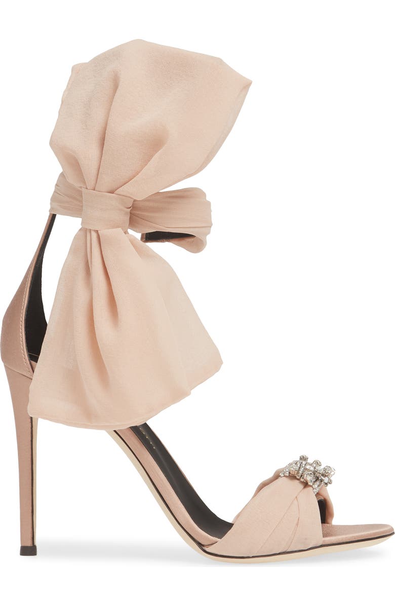 Giuseppe Zanotti Bow Ankle Strap Sandal, Alternate, color,