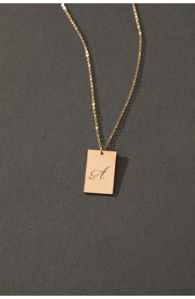 Set & Stones Stella Initial Necklace, Alternate, color, Gold / K