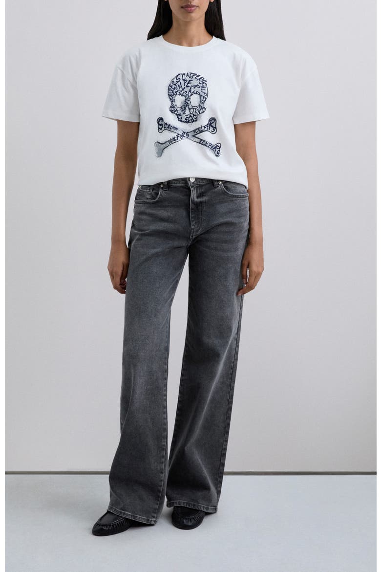 Skullflock Tee, Alternate, color, Ecru