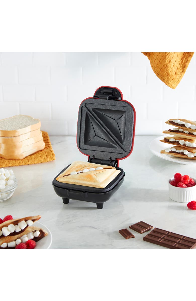 Dash Pocket Sandwich Maker, Alternate, color, Red