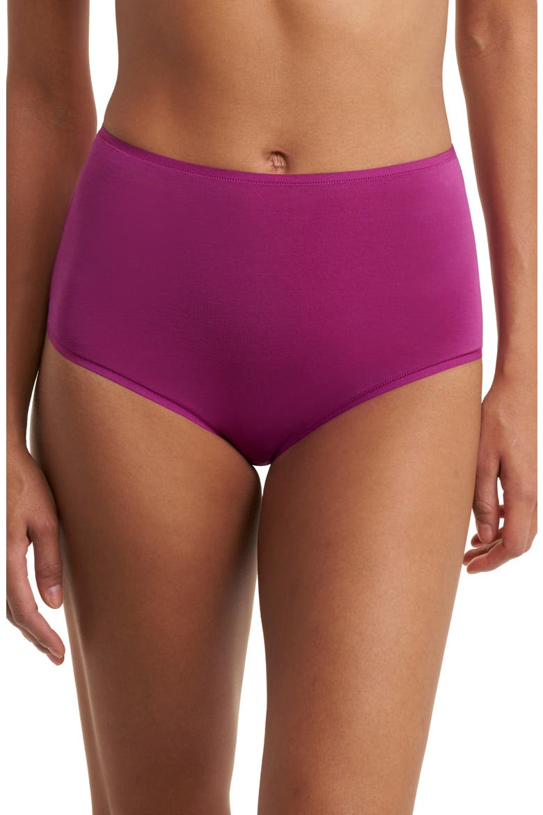 Bliss Bare Cotton High Waist Brief 3-Pack, Alternate, color, Pinot Noir/Sky Grn/Mad Magenta
