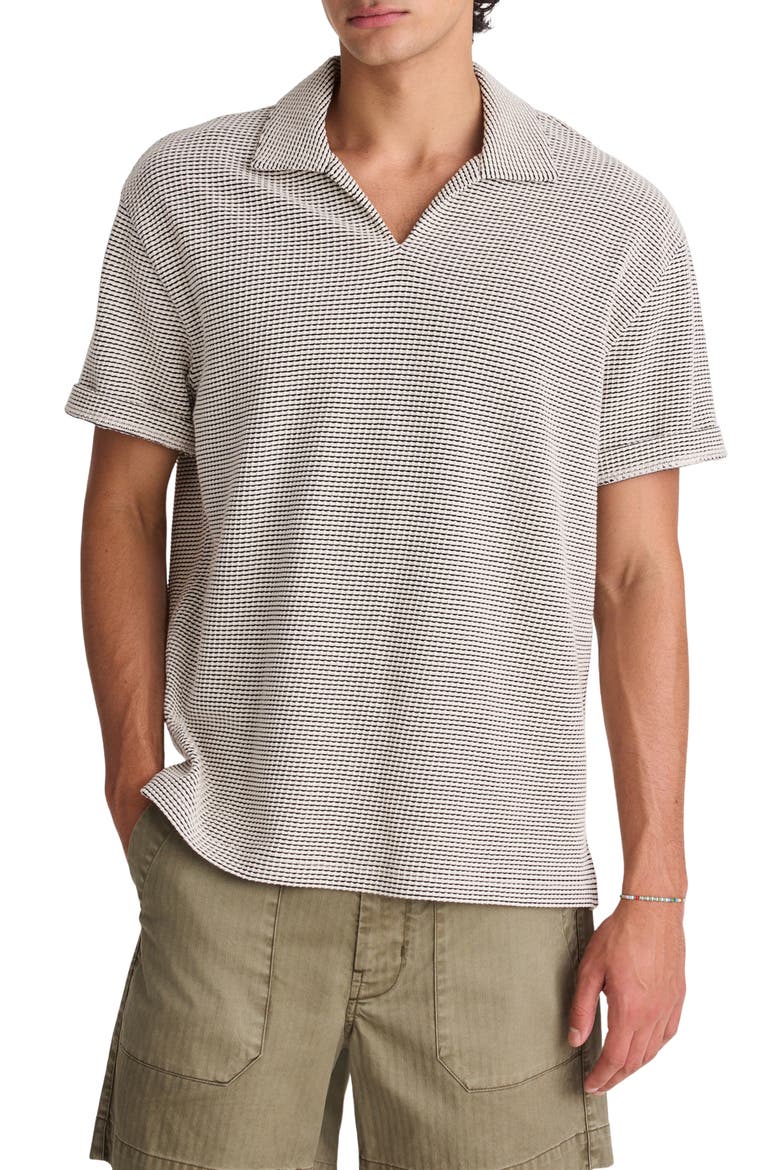 Skipper Johnny Collar Polo, Main, color, STRIPE TOASTED CASHEW