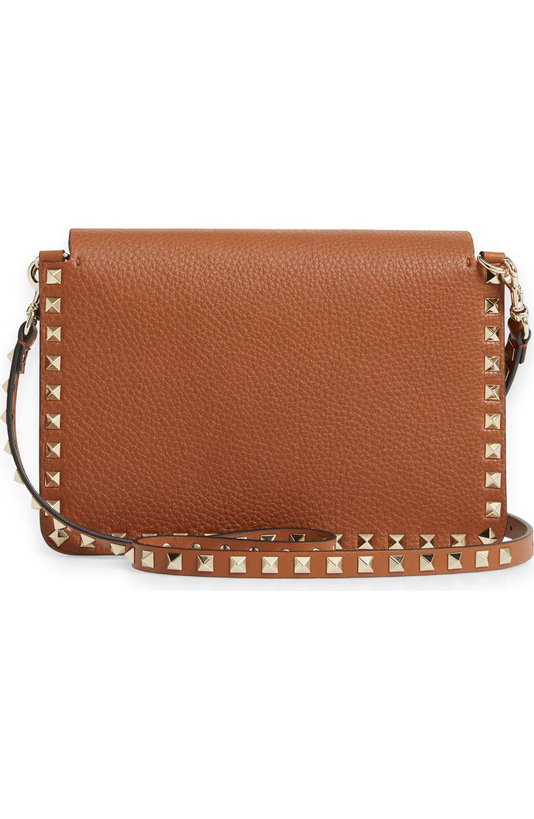 Valentino Garavani Small Rockstud Leather Shoulder Bag, Alternate, color,