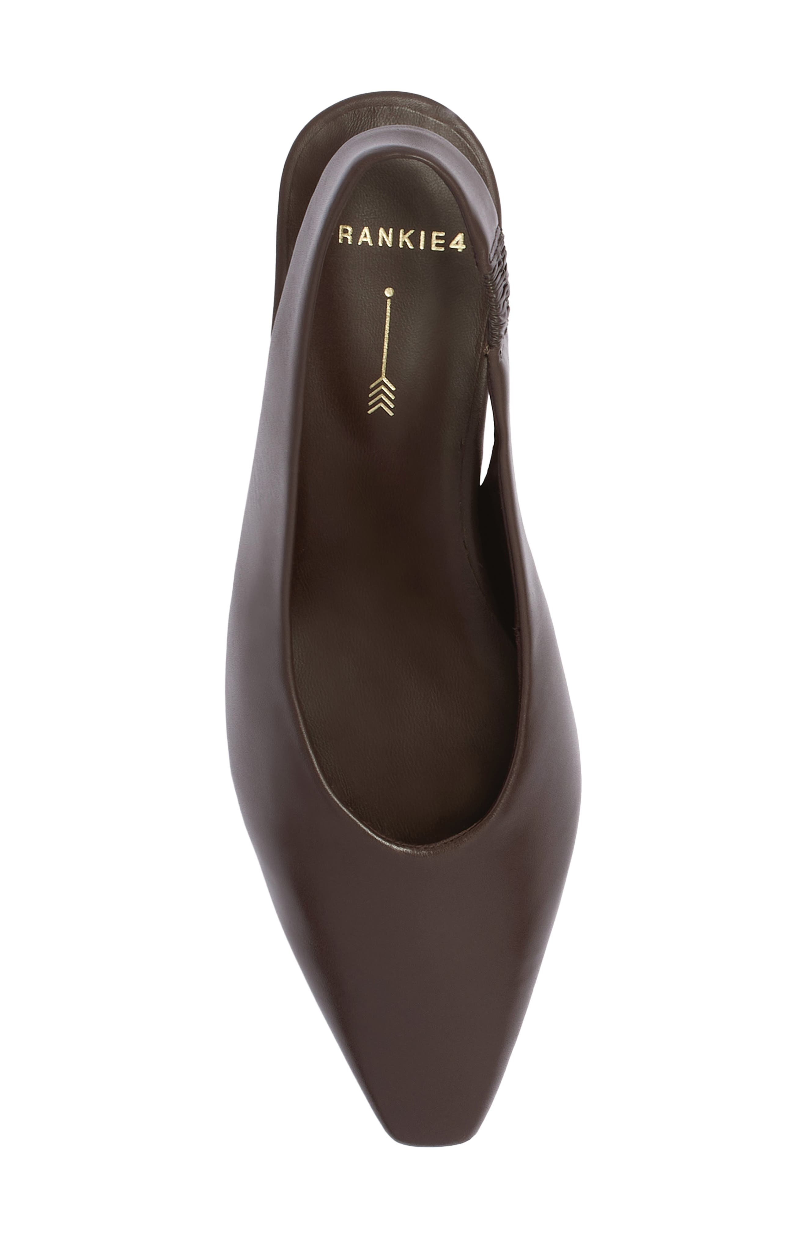 Noa Leather Slingback Pump, Alternate, color, CHOCOLATE
