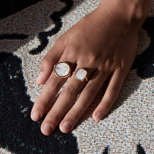 Ginette Ny Disc Ring In Gold