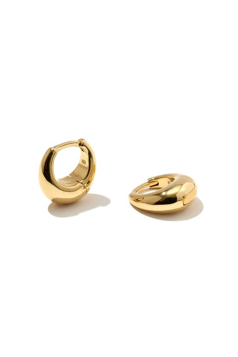 14kt Gold Vermeil Mini Graduated Hoop Earrings