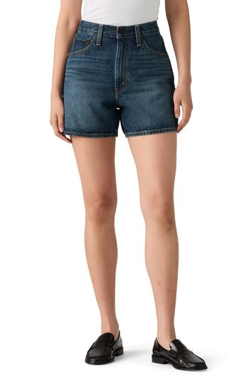 Levi's® Cinch Mid Thigh Denim Shorts In Blue