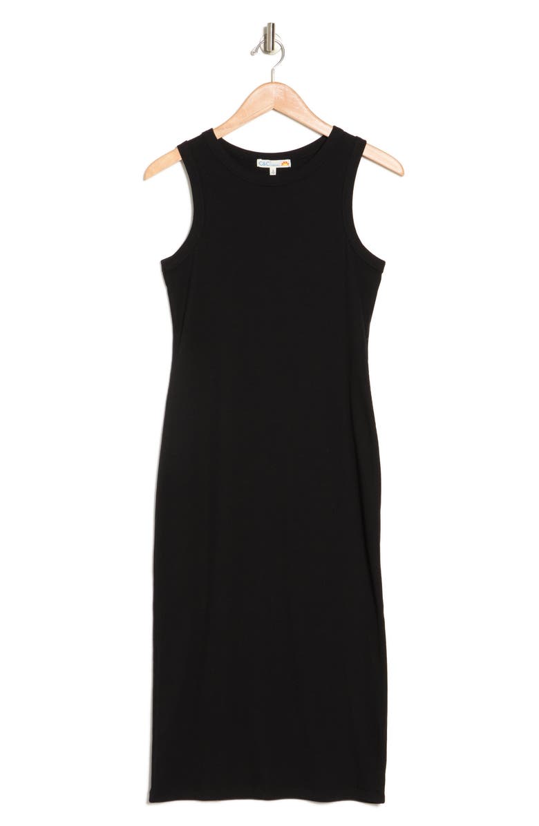 C & C California Belen Ribbed Tank Dress, Alternate, color, 