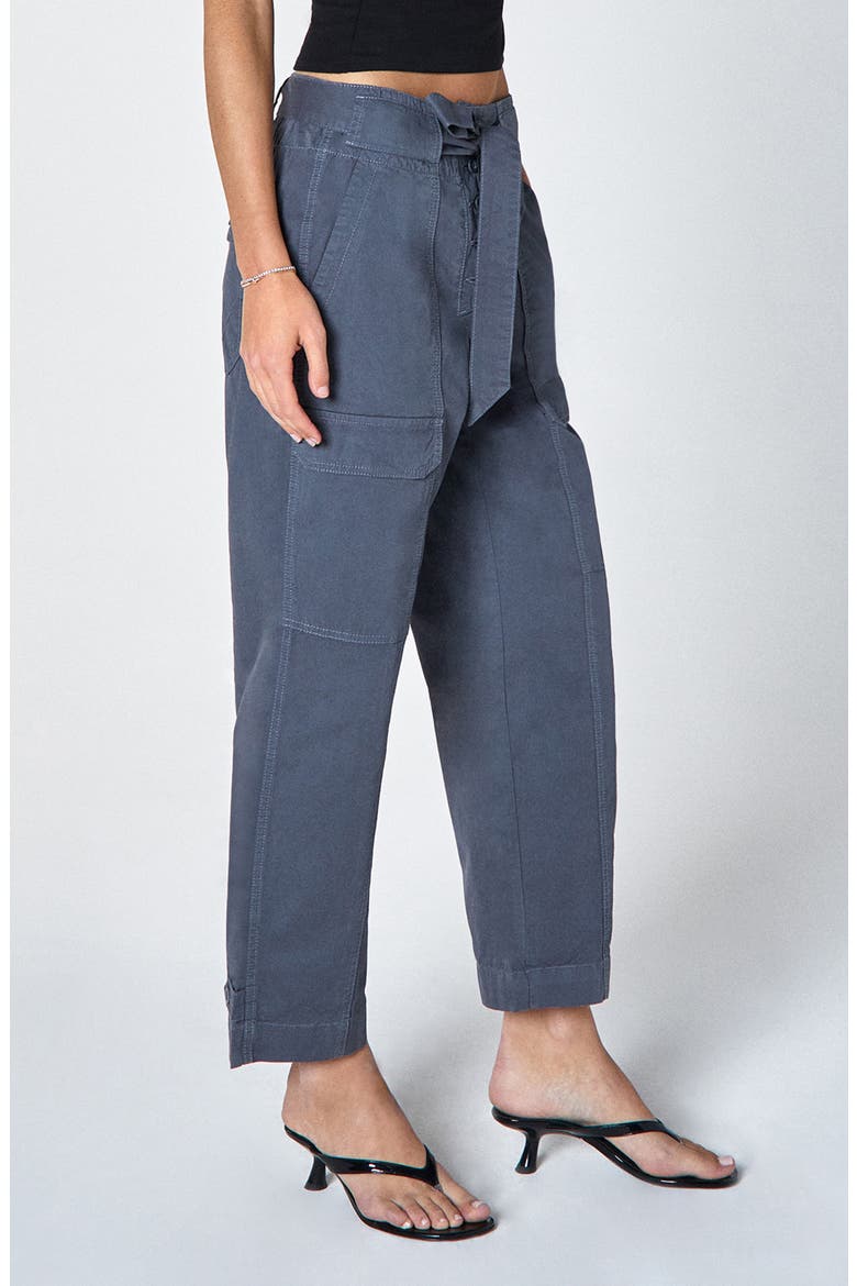 Mia Drawstring Cargo Pants, Alternate, color, BLUE NOTE