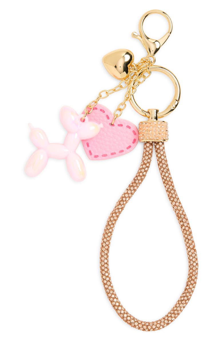 Leith Balloon Cluster Bag Charm, Main, color, Pink Multi- Gold