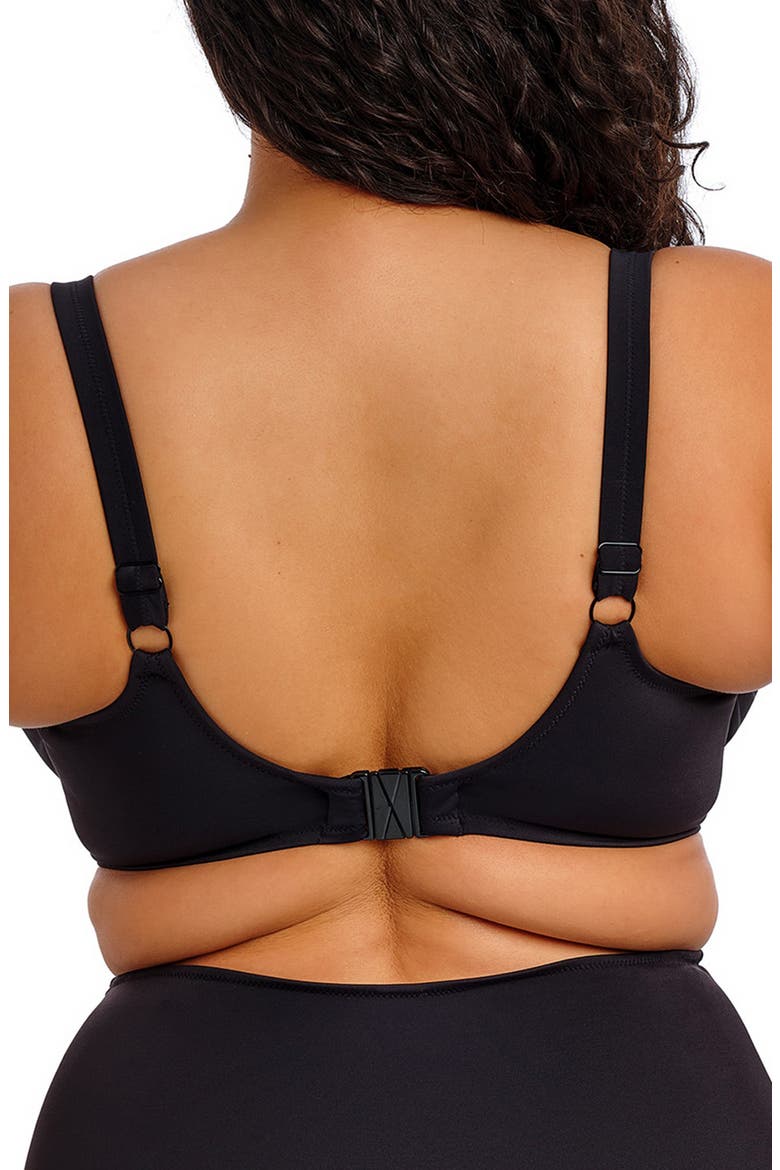 Plain Sailing Underwire Twist Front Bikini Top, Alternate, color, BLACK