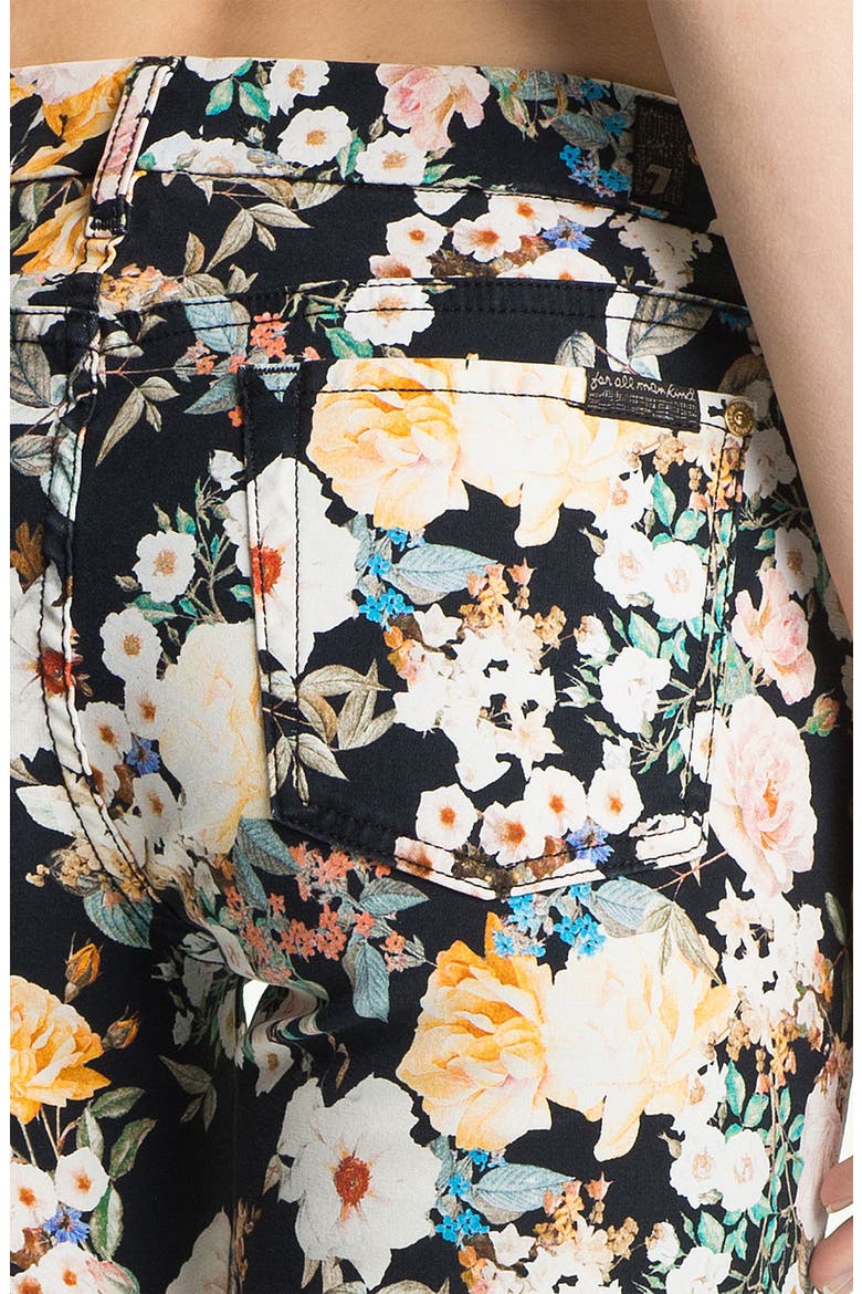 7 For All Mankind® 'The Skinny' Print Jeans, Alternate, color, MIDNIGHT FLORAL