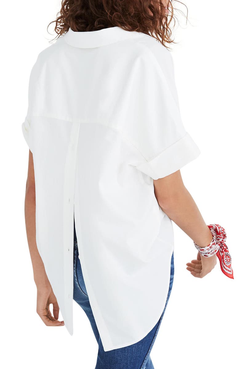 Madewell Courier Button Back Shirt, Alternate, color,