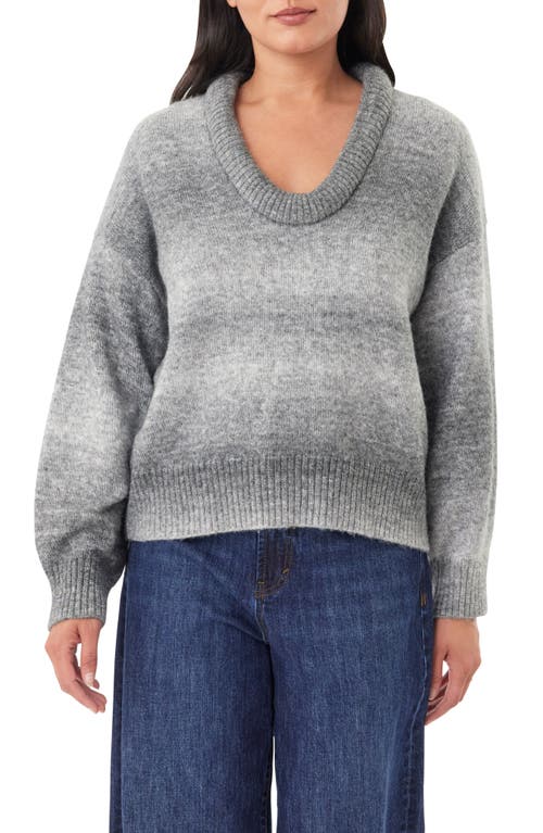 Habitual Space Dye Sweater In Gray