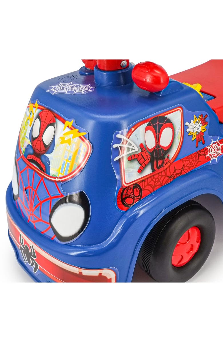 Kiddieland Spiderman My First Spidey Racer Lights & Sounds Rideon, Alternate, color, Multicolored