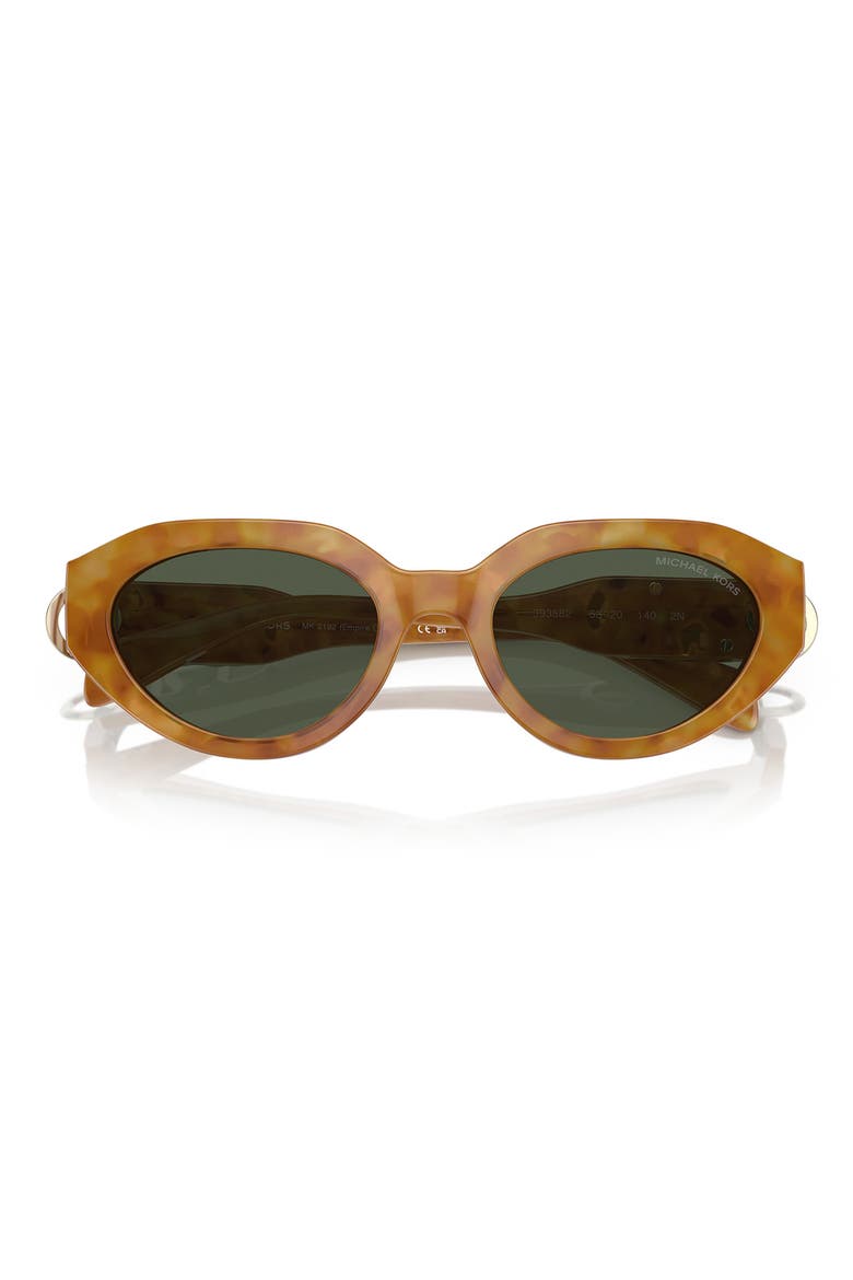 Empire 53mm Oval Sunglasses, Alternate, color, TORTOSE RD