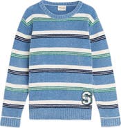 Scotch & Soda Kids' Stripe Chenille Sweater
