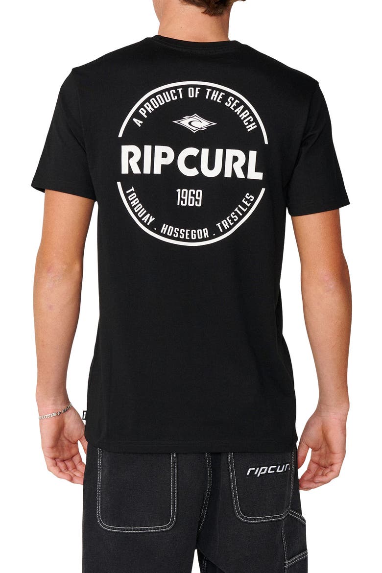 Logo Graphic Cotton T-Shirt, Alternate, color, BLACK