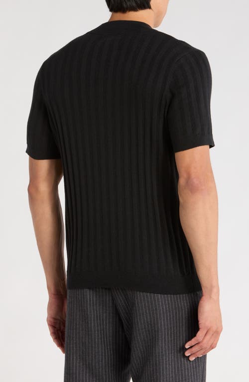 Abound Mock Neck Rib Sweater In Black