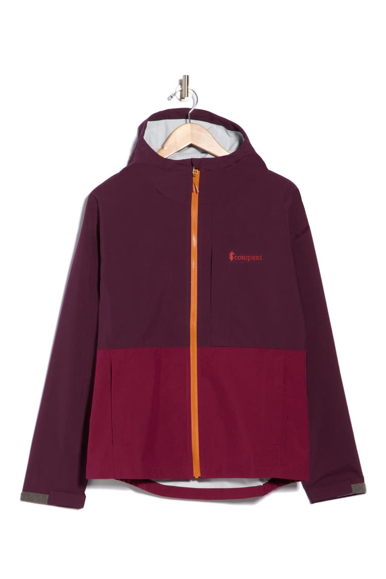 Cielo Rain Jacket, Main, color, BLACKBERRY AND JAM