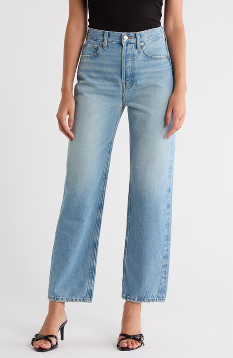 Tyler High Waist Straight Leg Jeans (Current)