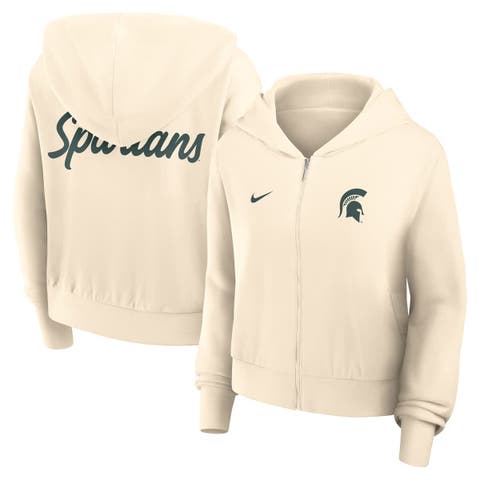 売れ筋商品|||ナイキ カットソー トップス レディース Women's Cream Tennessee Volunteers Chill Midi Full-Zip Hoodie Cream Women's Nike Cream Tennessee Volunteers Cropped Chill Full